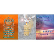 TRI-INSPIRAZION GREETING CARD Dream Hope Believe